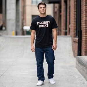 Danny Duncan Virginity Rocks Graphic Tee Shirt Black XL 100% Cotton